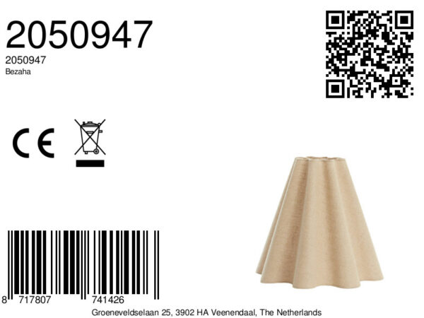 Stoffen lampenkap beige kleurig Light & Living Bezaha - Ø 18,5 cm - Image 8