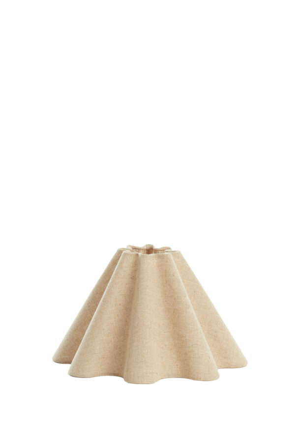 Beige stoffen lampenkap golvend Light & Living Bezaha - Ø 10,5 cm - Image 2