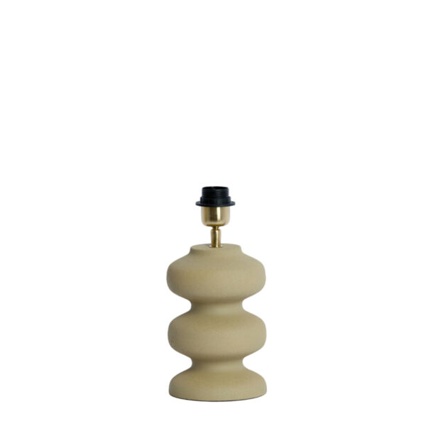 Keramische lampvoetje beige Light & Living Soroca - H 24 cm
