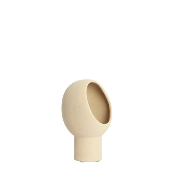 Beige ronde tafellamp Light & Living Monk - H 30 cm