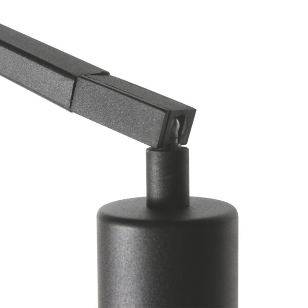 Booglamp geknikt zwart zilver velours kap Anne Lighting ZigZag - Image 4