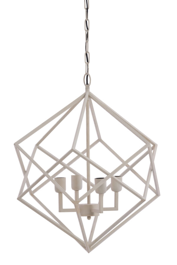 Witte geometrische hanglamp modern Light & Living Drizella - B 61 cm - Image 2