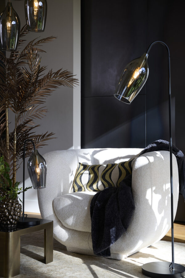 Moderne gerichte glazen vloerlamp Light & Living Lukaro - H 160 cm - Image 4