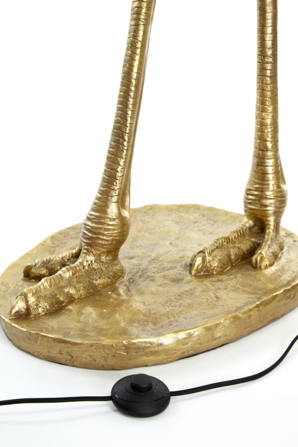 Gouden struisvogel lampvoet Light & Living Ostrich - H 146,5 cm - Image 9
