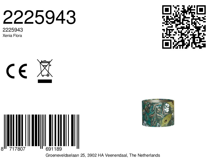 Lampenkap met bloemenprint Light & Living Xenia Flora - Image 8