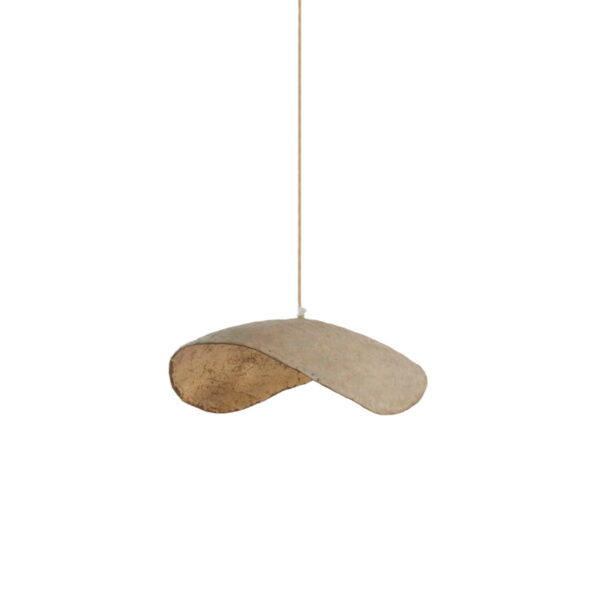 Organische beige hanglamp compact Light & Living Lonia - Ø 43 cm