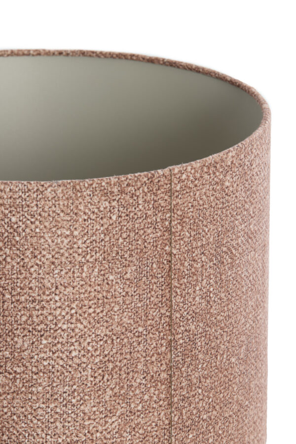 Cilindervormige bruine stoffen lampenkap Light & Living Brandy - Ø 40 cm - Image 4