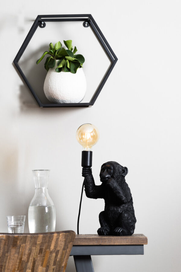 Aap tafellamp zwart Light & Living Monkey - H 34 cm - Image 4