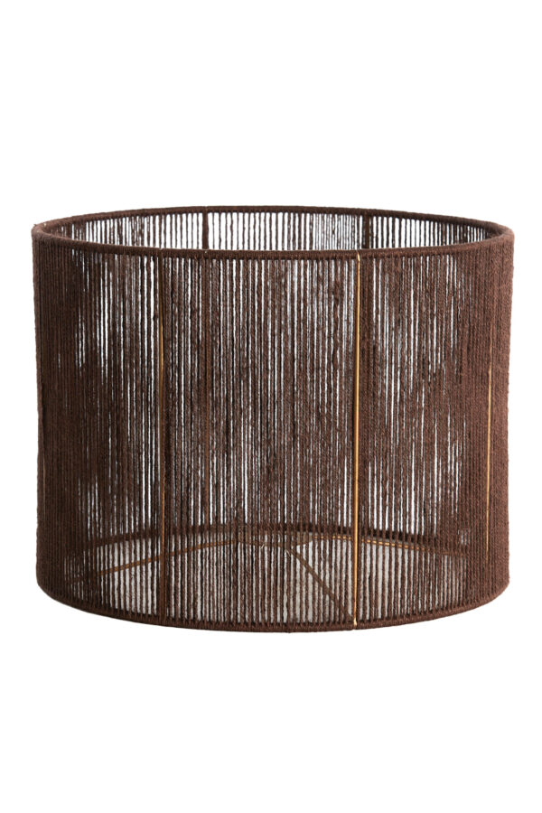 Bruine draadlampenkap cilinder Light & Living Tossa - Ø 40 cm - Image 2