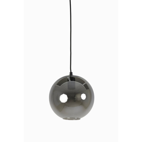 Bolvormige hanglamp van rookglas Light & Living Subar - Ø 25 cm