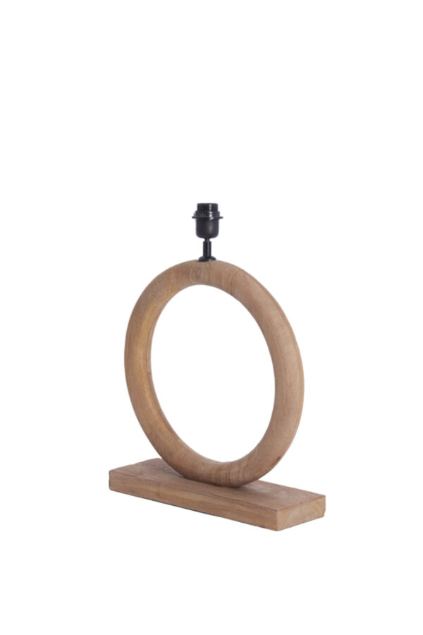 Houten lampvoet ringvormig Light & Living Nubia - H 44 cm - Image 3