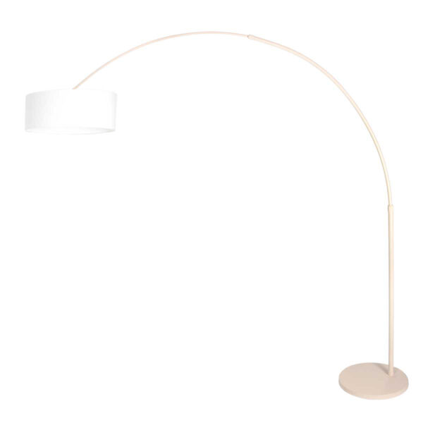 Staande booglamp beige met witte kap Steinhauer Sparkled Light - Image 2