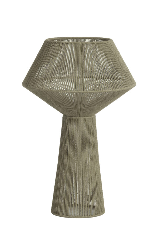 Olijfgroene draadlamp tafel Light & Living Fugia - H 57 cm - Image 2