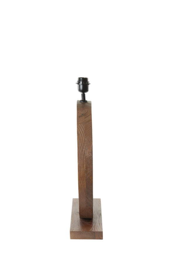 Klassieke houten lampenvoet circular Light & Living Tinar - H 64 cm - Image 4
