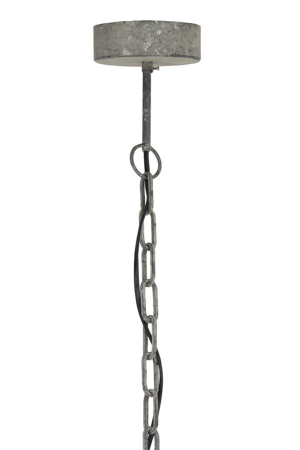 Houten kralen kroonluchter hanglamp Light & Living Luna - Ø 51 cm - Image 8