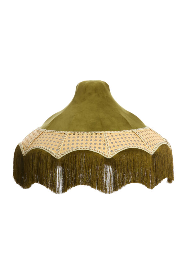 Lampenkap in groene kleur met franjes Light & Living Mizia - Ø 45 cm - Image 2
