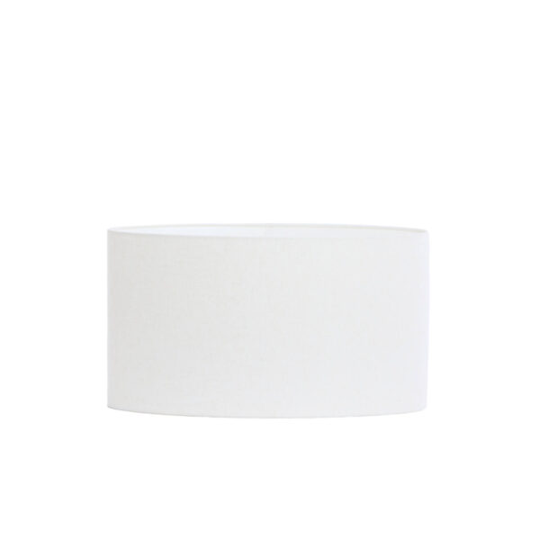 Witte stoffen lampenkap cilindervormig Light & Living Livigno - H 32 cm