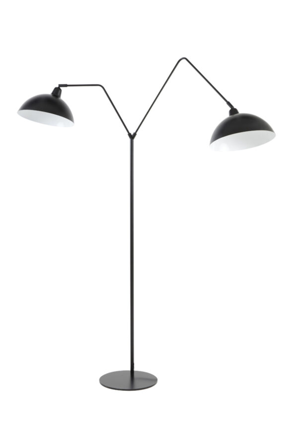 Staande dubbele lamp metaal zwart Light & Living Orion - H 180 cm - Image 2