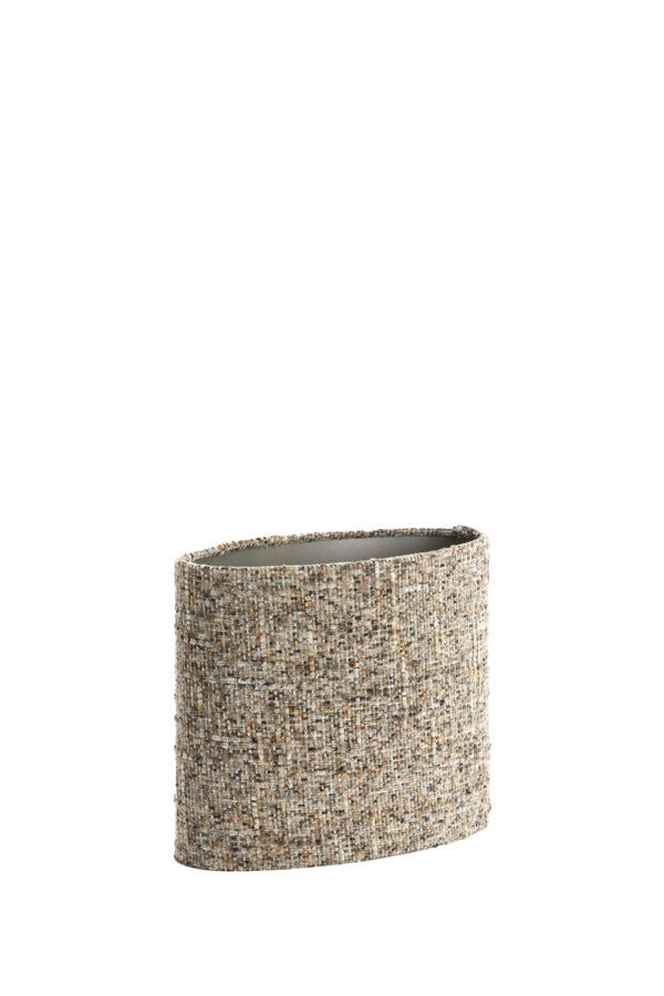 Grijze stof cilinder lampenkap Light & Living Osire - H 25 cm - Image 3