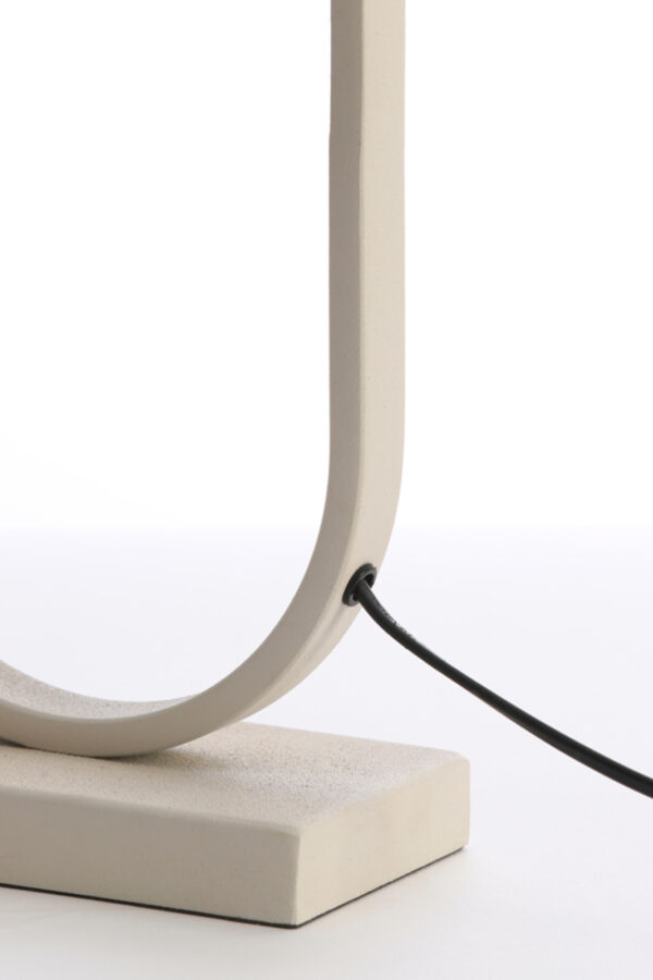 Ovaalvormige witte lampenvoet Light & Living Jamiri - H 55 cm - Image 7