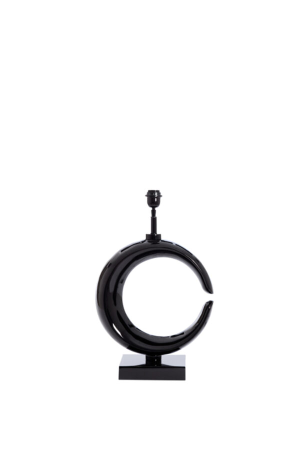 Zwarte lampenvoet halvemaanvormig Light & Living Maan - H 60 cm - Image 2