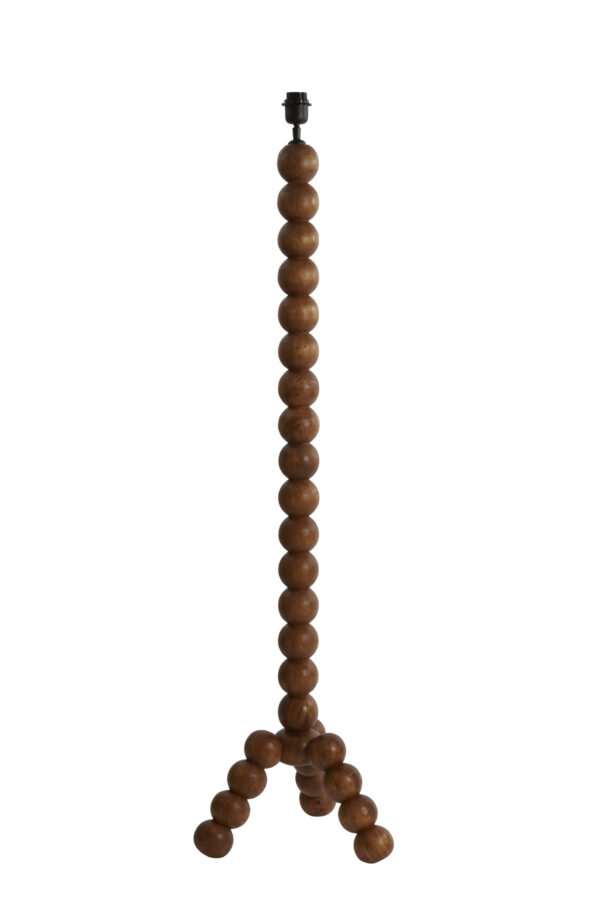 Houten lampvoet met boldesign Light & Living Veglio - H 130 cm - Image 2