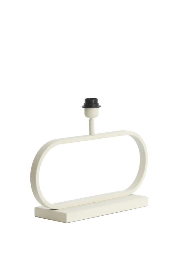 Ovale witte lampbasis Light & Living Jamiro - H 29 cm - Image 3