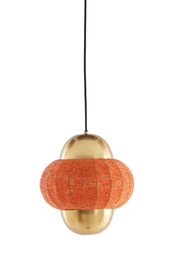 Gouden hanglamp met oranje patroon Light & Living Cetara - Ø 26 cm - Image 2