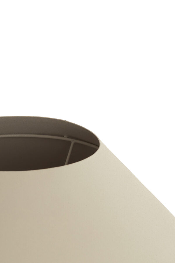 Crèmekleurige lampenkap conisch Light & Living Kluang - Ø 48 cm - Image 4