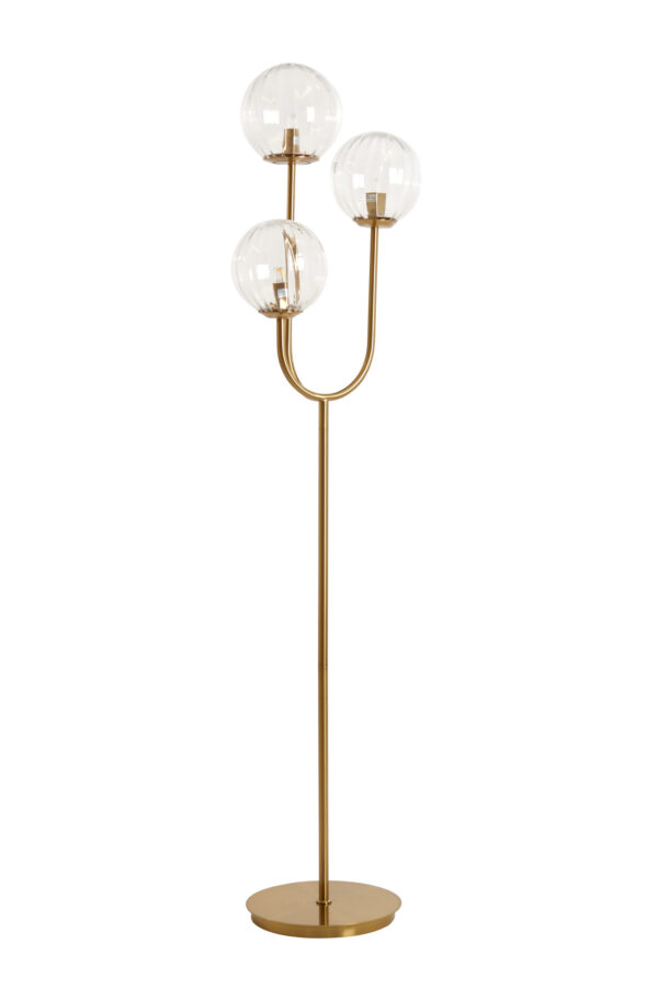 Gouden vloerlamp met glazen bollen Light & Living Magdala - H 162 cm - Image 3