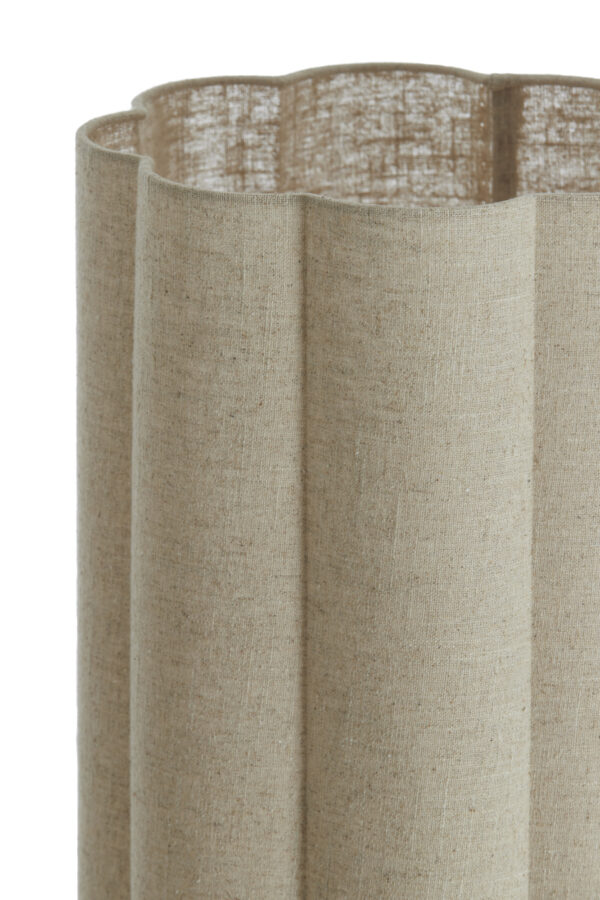 Beige stoffen japandi vloerlamp Light & Living Fringe - H 165 cm - Image 7