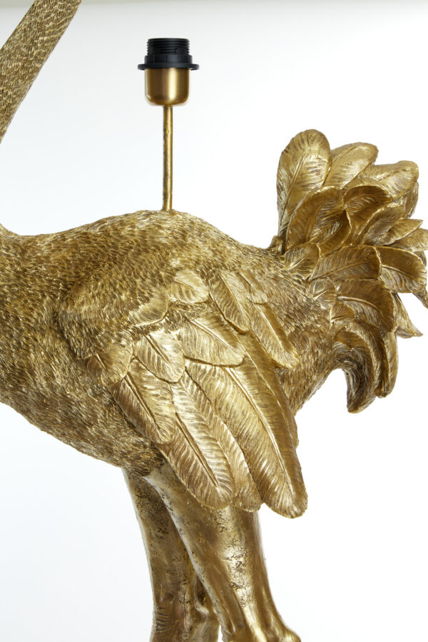 Gouden struisvogel lampvoet Light & Living Ostrich - H 146,5 cm - Image 8