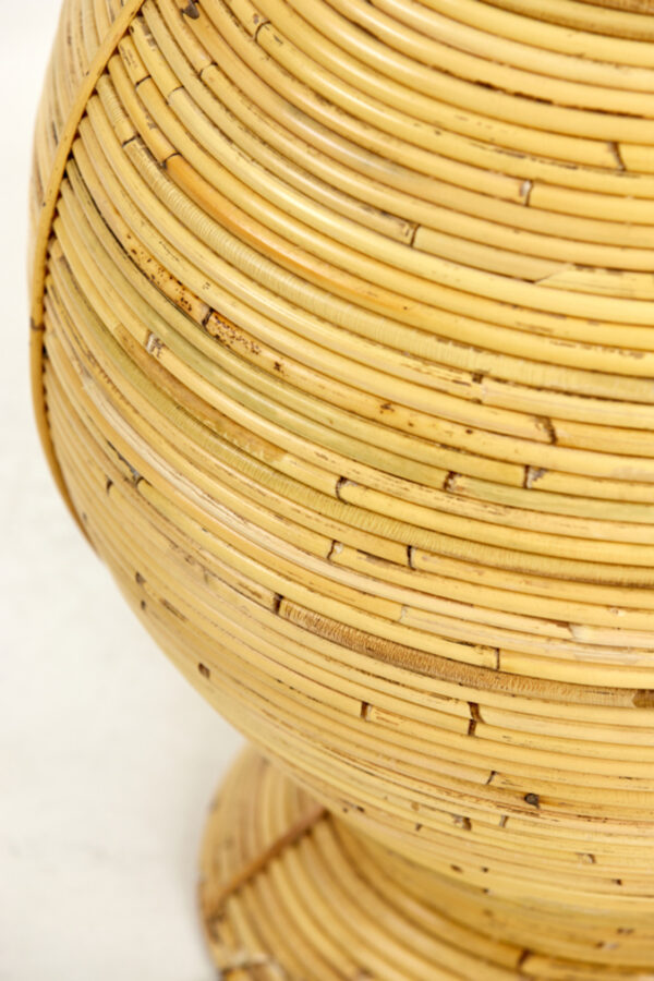 Rotan vaasvormige vloerlamp naturel Light & Living Bupak - H 145 cm - Image 6