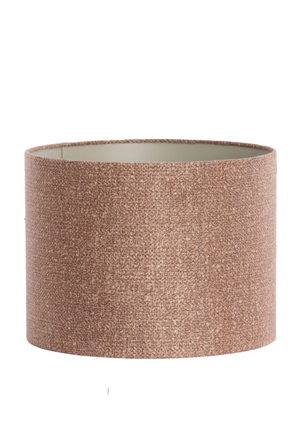 Cilindervormige bruine stoffen lampenkap Light & Living Brandy - Ø 40 cm - Image 2