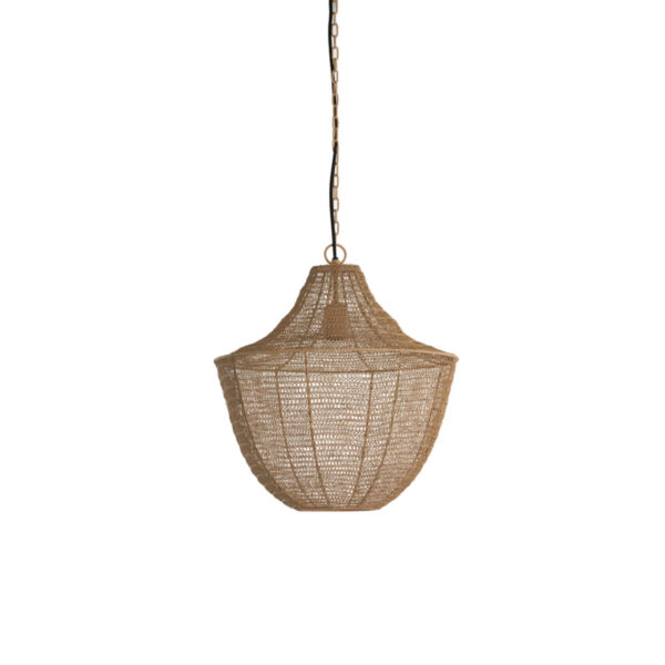 Natuurlijke rotan hanglamp kapvorm Light & Living Sharika - Ø 40 cm