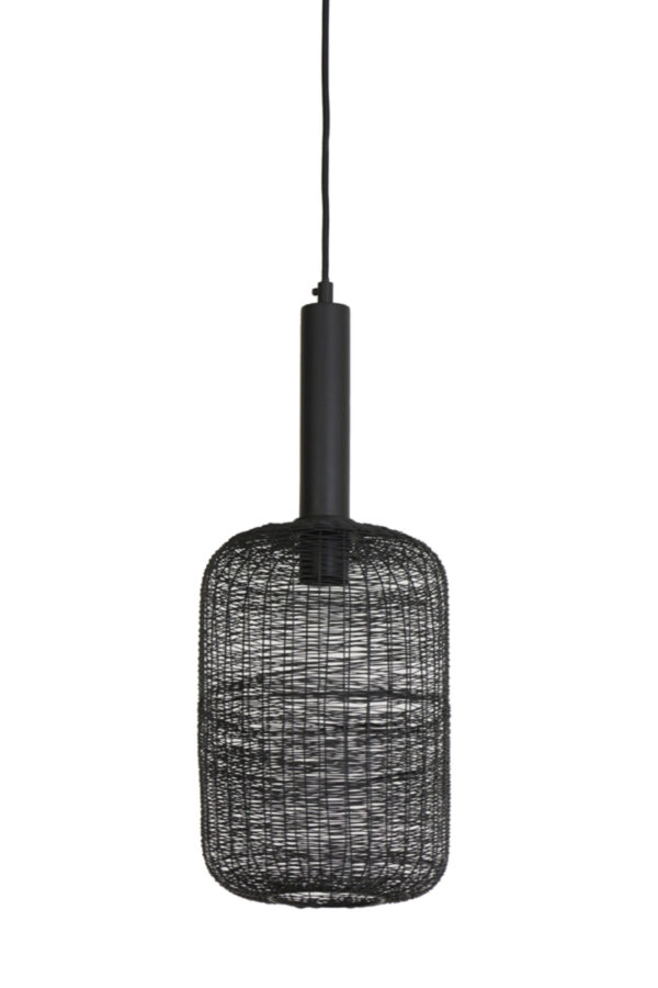 Cilindervormige zwarte draad hanglamp Light & Living Lekang - Ø 22 cm - Image 2