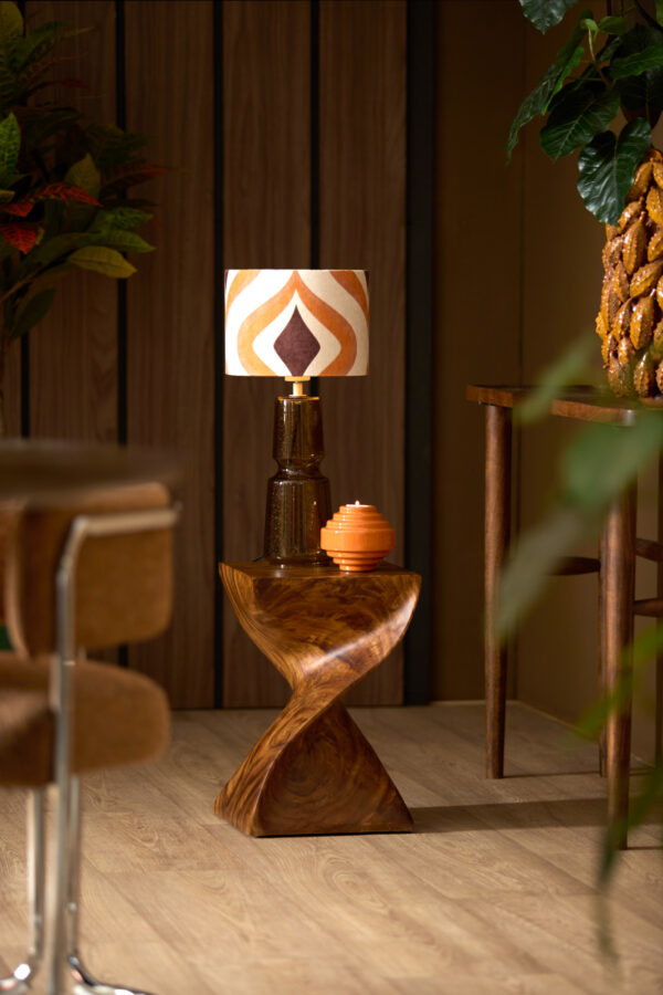 Amberkleurige glazen lampvoet voor interieur Light & Living Labin - H 39 cm - Image 4