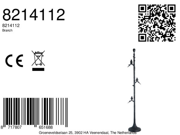 Staande lamp zwart tak ontwerp Light & Living Branch - H 165 cm - Image 5