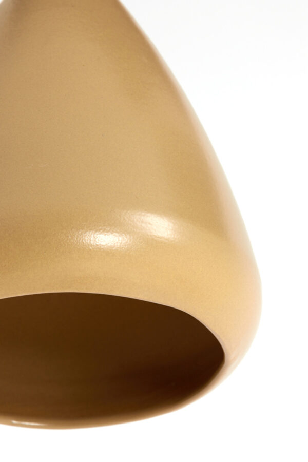 Conische bruine hanglamp met warme tint Light & Living Desi - Ø 22,5 cm - Image 3