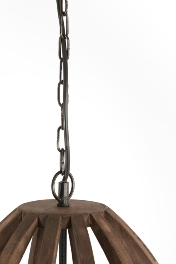 Houten hanglamp met open structuur Light & Living Haranka - Ø 38 cm - Image 3