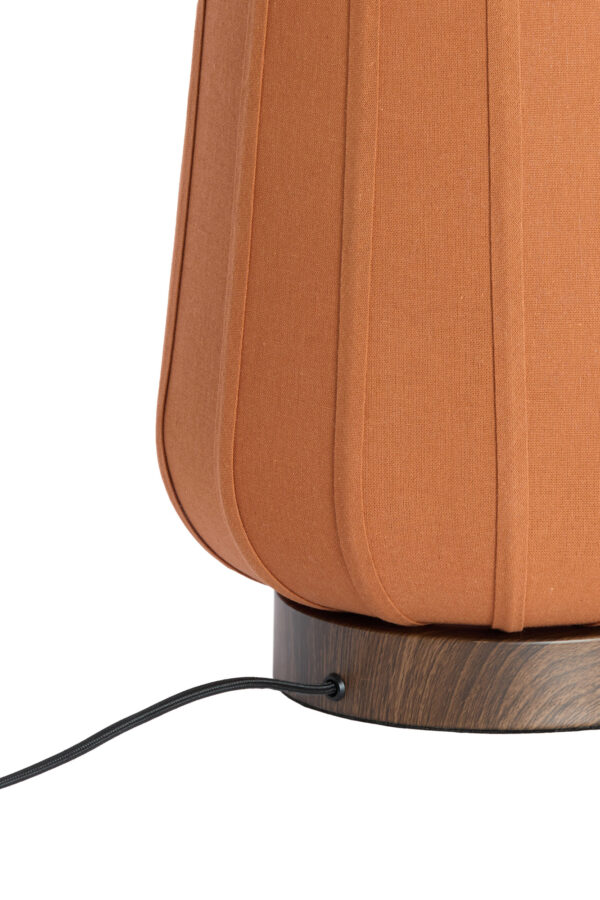 Tafellamp oranje geplooid Light & Living Bibury - H 41,5 cm - Image 4