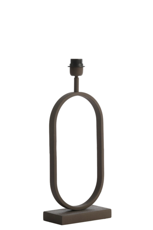 Ovale zwarte lampenvoet Light & Living Jamiri - H 45 cm - Image 3