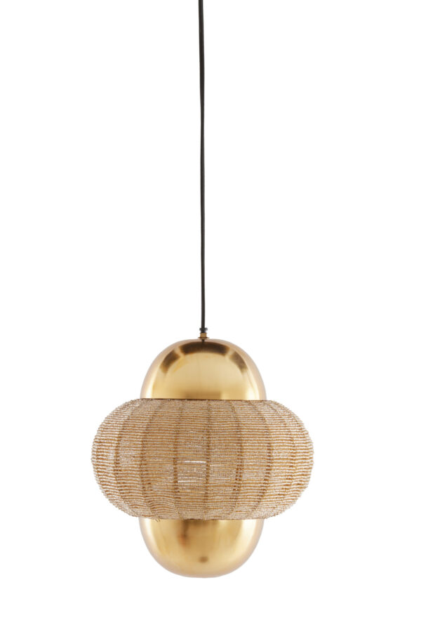 Goudkleurige metalen hanglamp vintage stijl Light & Living Cetara - Ø 26 cm - Image 2