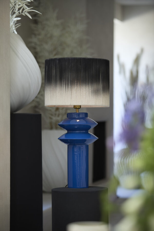 Blauwe keramische lampvoet Light & Living Petch - H 40 cm - Image 4
