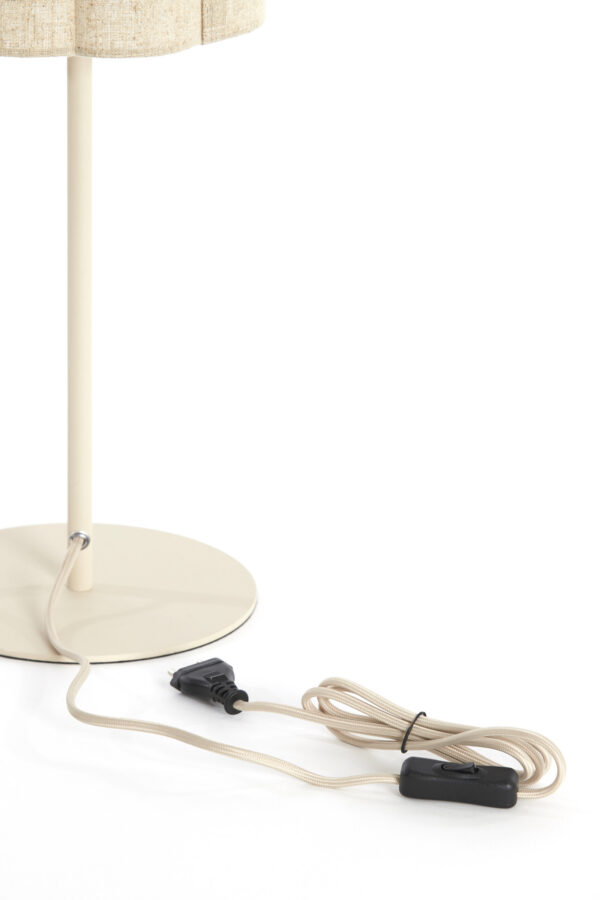 Lieve beige japandi tafellamp Light & Living Fringe - H 70 cm - Image 3