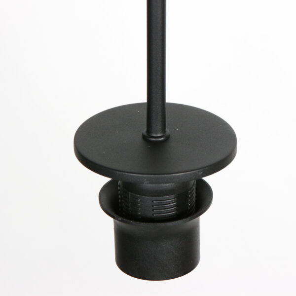 Zwarte hanglamp met E27 fitting en verstelbaar snoer Mexlite HaloSwap - Ø 10 cm - Image 4