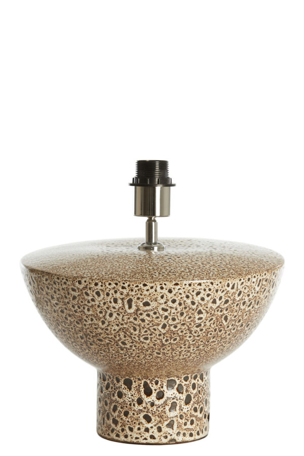 Keramische lampvoet met unieke textuur Light & Living Yasur - H 22 cm - Image 2