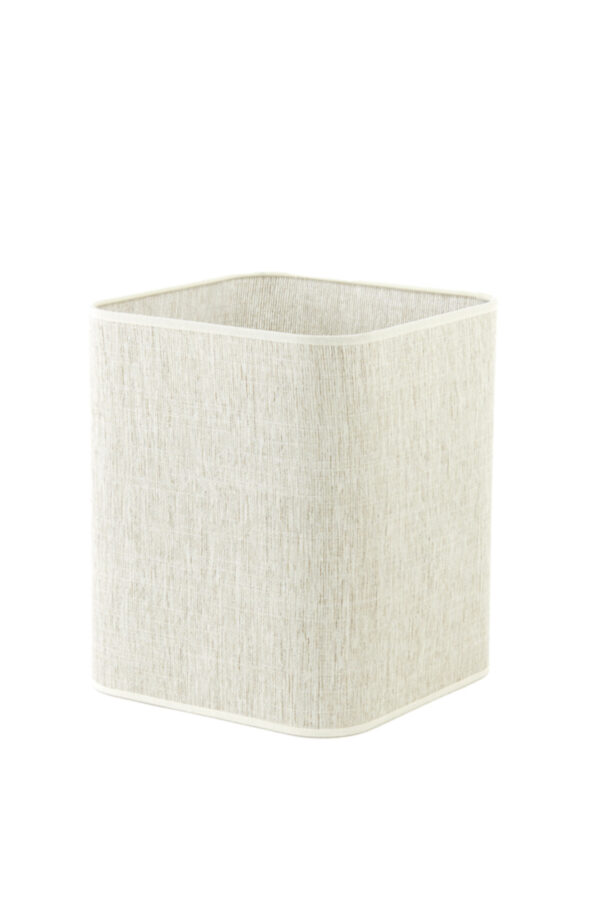 Vierkante stoffen lampenkap beige Light & Living Breska - H 30 cm - Image 2