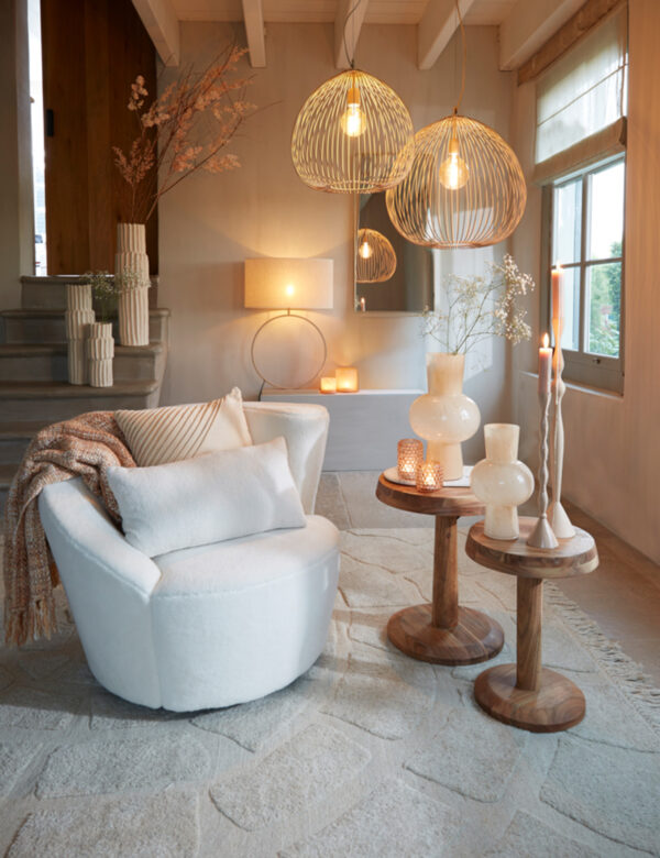 Moderne draad hanglamp met metalen frame Light & Living Rilana - Ø 56 cm - Image 4