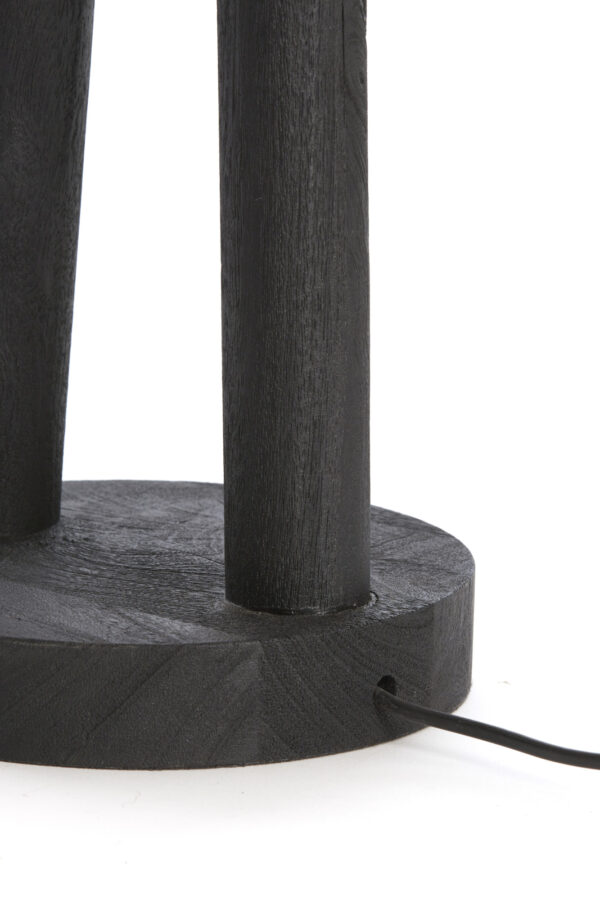 Zwart houten armatuur tafellamp Light & Living Xitta - Image 5